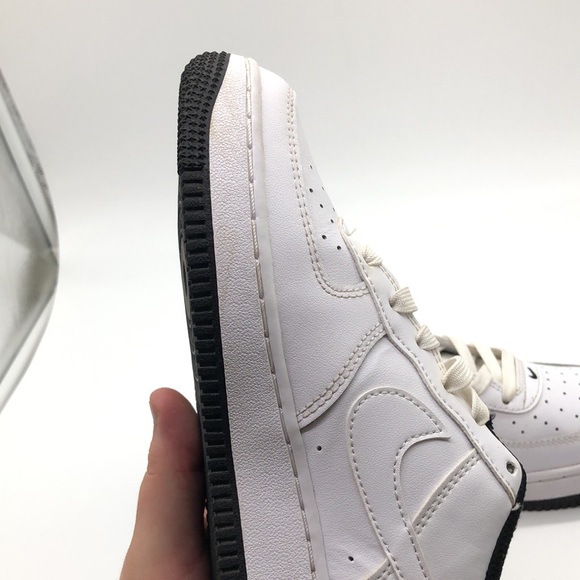 Nike Air Force 1 ESS Low (GS) White Black Sneakers DV1332 100 USED Size 5Y - Picture 15 of 16